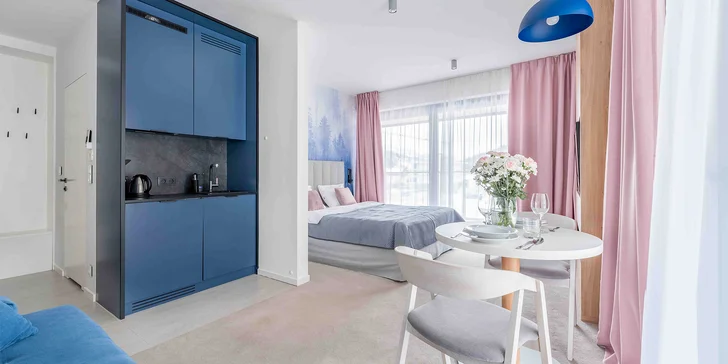 Sliezske Beskydy: moderný aparthotel s raňajkami a vstupom do saunária