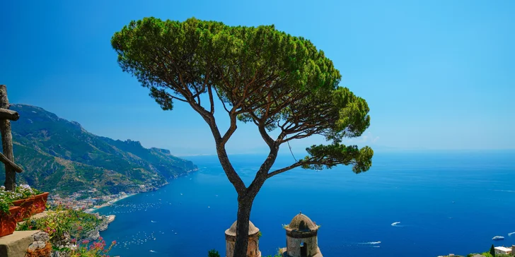 Pobyt na pobreží Amalfi v mestečku Ravello: 4* hotel s raňajkami a bazénom, 1,5 km od mora