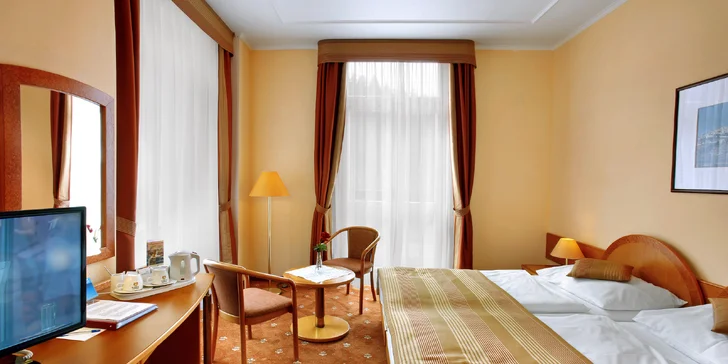 4* pobyt v centre Mariánskych Lázní s polpenziou, wellness aj procedúrami