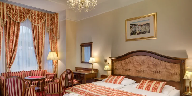 4* pobyt v centre Mariánskych Lázní s polpenziou, wellness aj procedúrami