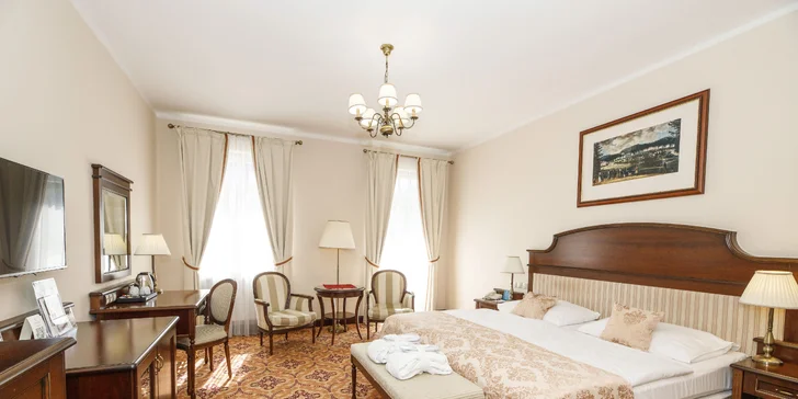 4* pobyt v centre Mariánskych Lázní s polpenziou, wellness aj procedúrami