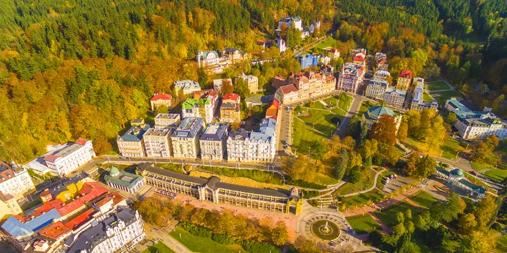 4* luxusný hotel v centre Mariánskych Lázní s wellness a polpenziou