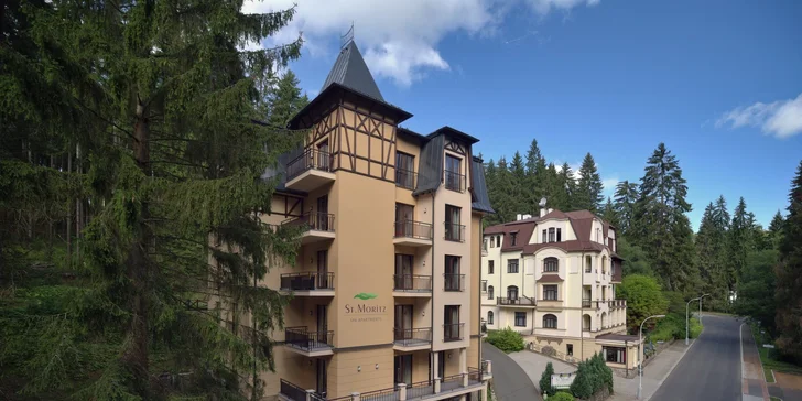 4* relaxačný pobyt s polpenziou a procedúrami v Spa & Wellness Hoteli St. Moritz v Mariánskych Lázňach