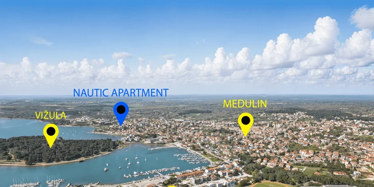 Apartmán v Chorvátsku kúsok od pláže s kuchyňou, klimatizáciou a bazénom