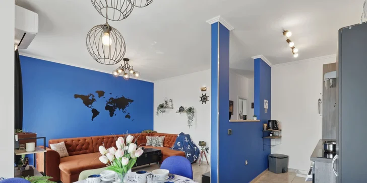 Apartmán v Chorvátsku kúsok od pláže s kuchyňou, klimatizáciou a bazénom