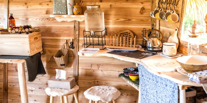 Dobrodružný pobyt v domčeku na strome uprostred tichej prírody pri Brezne