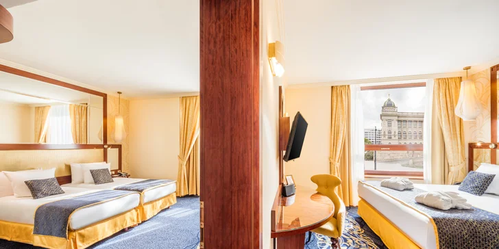 Čarokrásny pobyt priamo na Václavskom námestí: 5* luxusný hotel s raňajkami