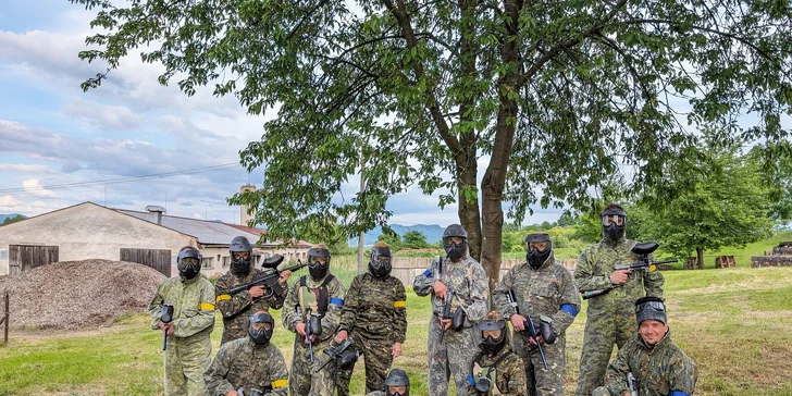 PAINTBALL NA FARME: 3 hodiny adrenalínovej zábavy