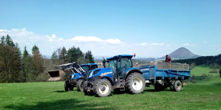 Zážitková jazda na traktore NEW HOLLAND s možnosťou poľnohospodárskych prác