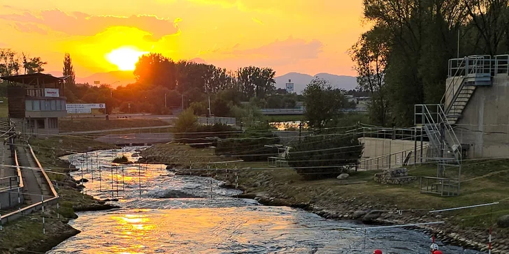 Rafting v areáli vodného slalomu v Liptovskom Mikuláši