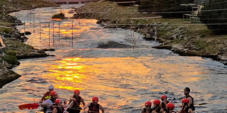 Rafting v areáli vodného slalomu v Liptovskom Mikuláši