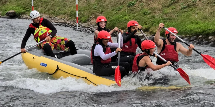 Rafting v areáli vodného slalomu v Liptovskom Mikuláši