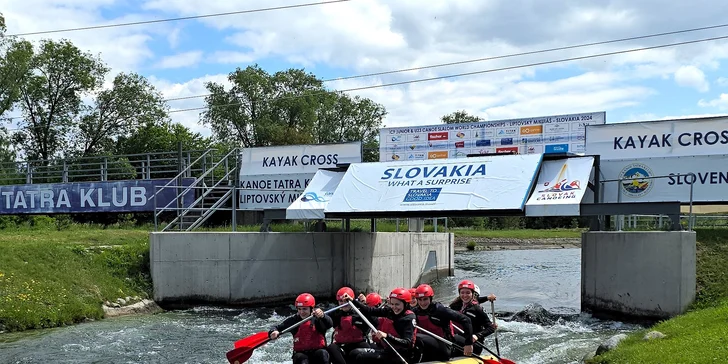 Rafting v areáli vodného slalomu v Liptovskom Mikuláši