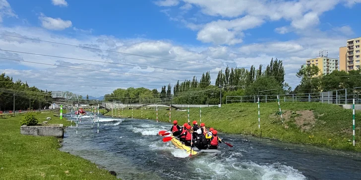 Rafting v areáli vodného slalomu v Liptovskom Mikuláši
