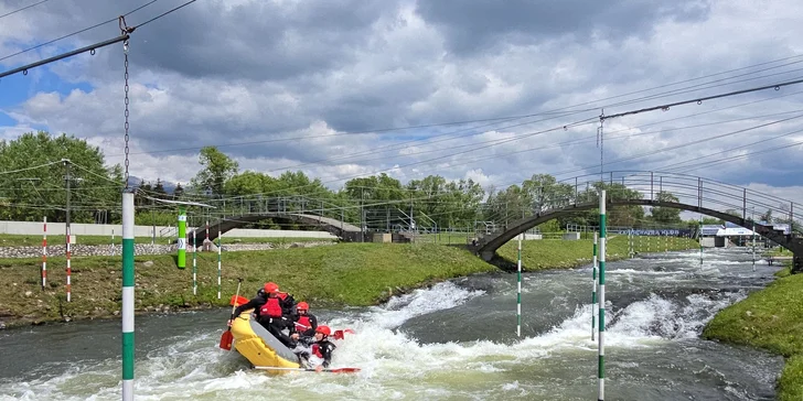 Rafting v areáli vodného slalomu v Liptovskom Mikuláši