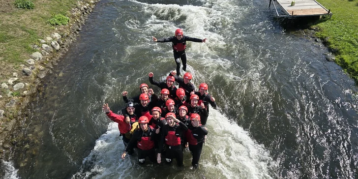 Rafting v areáli vodného slalomu v Liptovskom Mikuláši