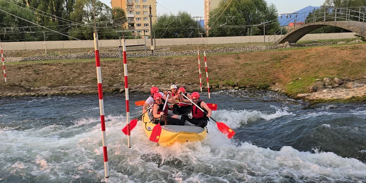 Rafting v areáli vodného slalomu v Liptovskom Mikuláši