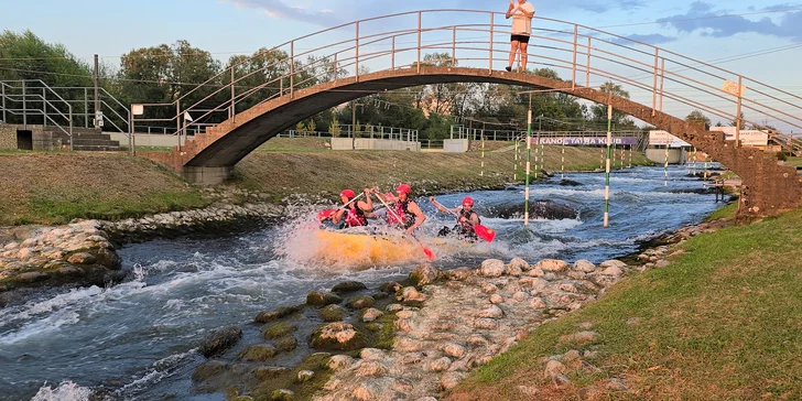 Rafting v areáli vodného slalomu v Liptovskom Mikuláši