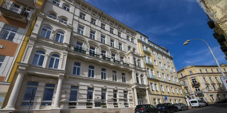 Wellness pobyt v historickom 4* hoteli v Mariánskych Lázňach: polpenzia, až 7 procedúr a bazén