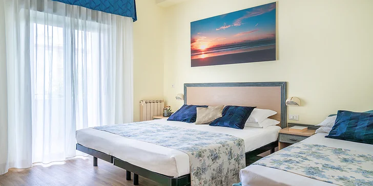 Rimini: 3* hotel pri pláži s polpenziou, bazénom a zľavou
