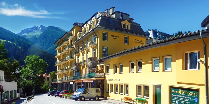Bad Gastein: secesný hotel so saunami, polpenziou a kartou výhod so zľavami