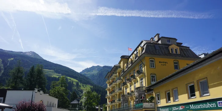 Bad Gastein: secesný hotel so saunami, polpenziou a kartou výhod so zľavami