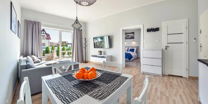 Až 15 dní pohody pri Baltskom mori: moderný apartmán s kuchynkou
