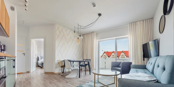 Až 15 dní pohody pri Baltskom mori: moderný apartmán s kuchynkou