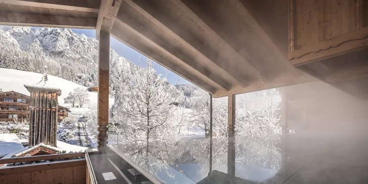 Luxus v Alpách: polpenzia, wellness a infinity bazén