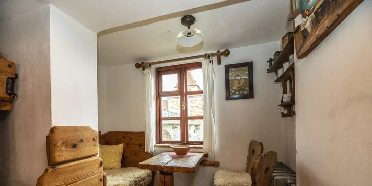 Oddýchnite si v štýlovom stredovekom domčeku v centre Českého Krumlova