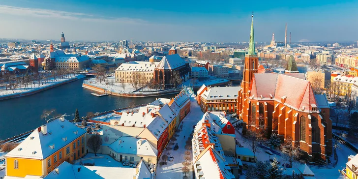 4* pobyt v centre Vroclavu: hotel priamo pri Odre, raňajky aj sauna, akcia 2 deti zdarma