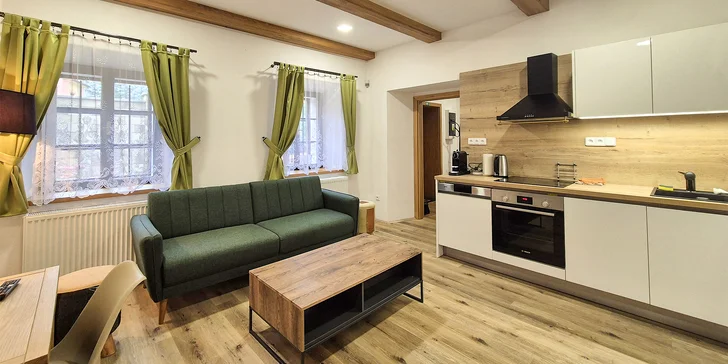 Zariadená vila v centre Českého Krumlova až pre 7 osôb