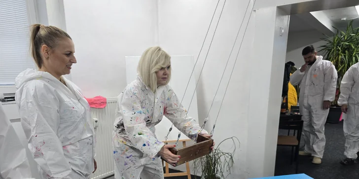 Zážitkové maľovanie zábavnými technikami - Gravity Art či 3D pasta