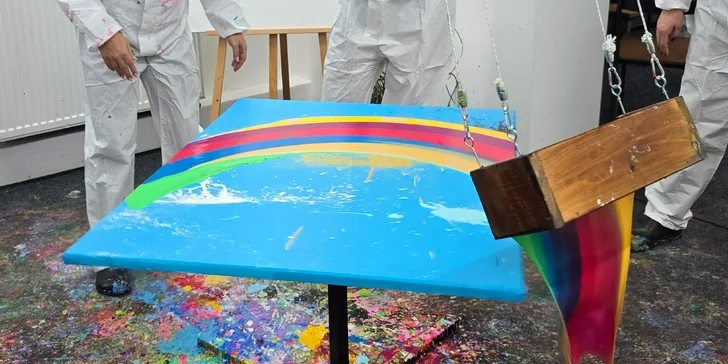 Zážitkové maľovanie zábavnými technikami - Gravity Art či 3D pasta