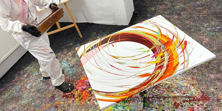 Zážitkové maľovanie zábavnými technikami - Gravity Art či 3D pasta