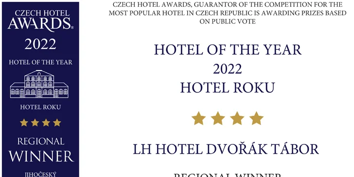 Pobyt v historickom Tábore: 4* hotel, bohaté raňajky aj polpenzia, wellness aj kúpeľ