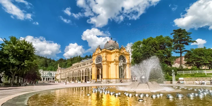 4* luxusný hotel v centre Mariánskych Lázní s wellness a polpenziou