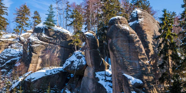 Adršpach a Broumovsko: raňajky alebo polpenzia, zľava na green fee aj vstup do múzea