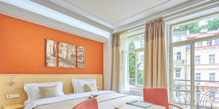 4* hotel len 2 min. od kolonády: jedlo, neobmedzený wellness aj procedúry