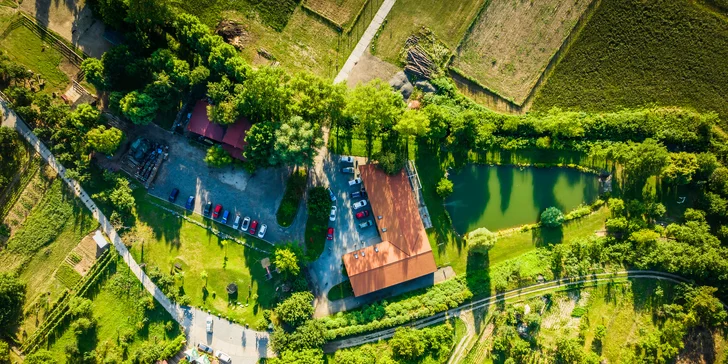 Pobyt vo vinárstve na južnej Morave s jedlom aj neobmedzeným vínom, areál s minizoo a rybníkom