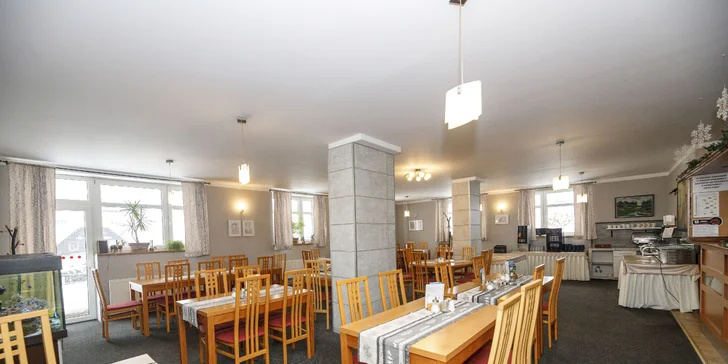 Dovolenka v Jeseníkoch pod Ramzovou: polpenzia, krytý aj vyhrievaný bazén s morskou vodou