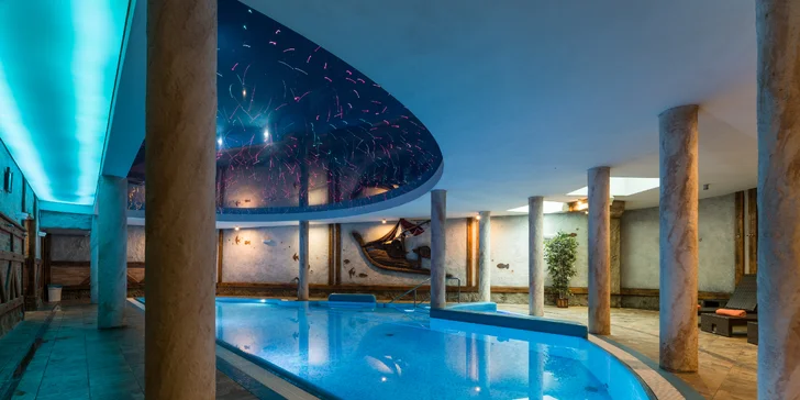 Aktívny pobyt v Krkonošiach: polpenzia, wellness aj romantický balíček s masážou