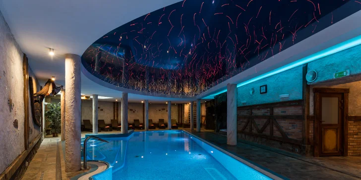 Aktívny pobyt v Krkonošiach: polpenzia, wellness aj romantický balíček s masážou