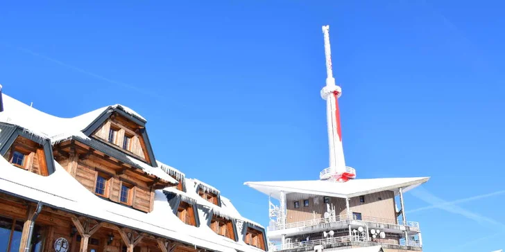 Pobyt priamo na vrchole Lysé hory: horská chata s polpenziou