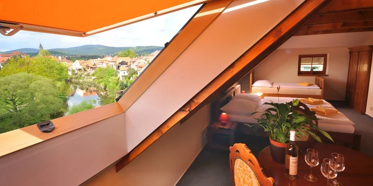 Vyrazte za krásami Českého Krumlova: penzión s raňajkami, 5 minút chôdze od centra