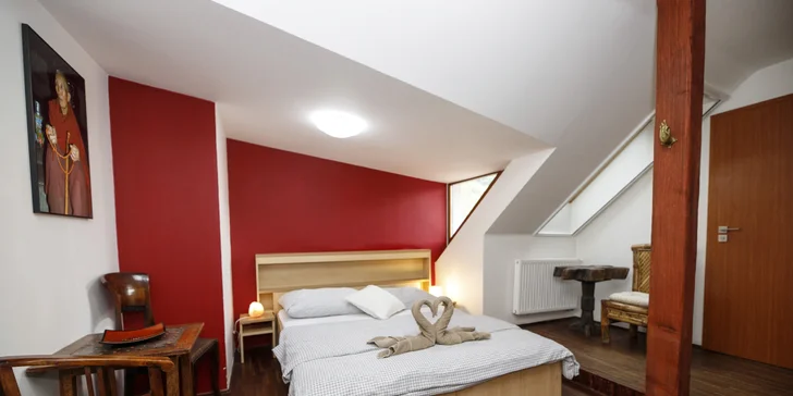 Historický penzión so záhradou priamo pod Sv. kopečkom v Mikulove s výhľadom na zámok