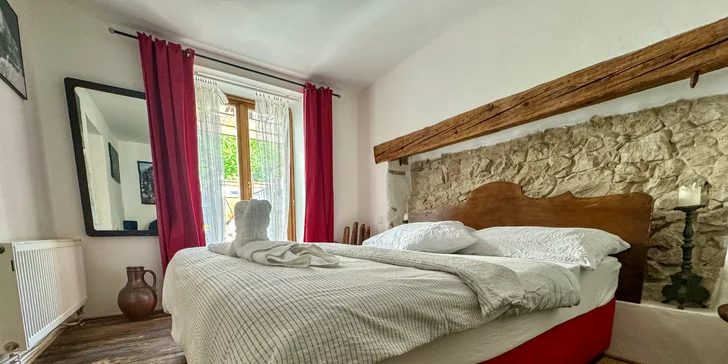 Historický penzión so záhradou priamo pod Sv. kopečkom v Mikulove s výhľadom na zámok