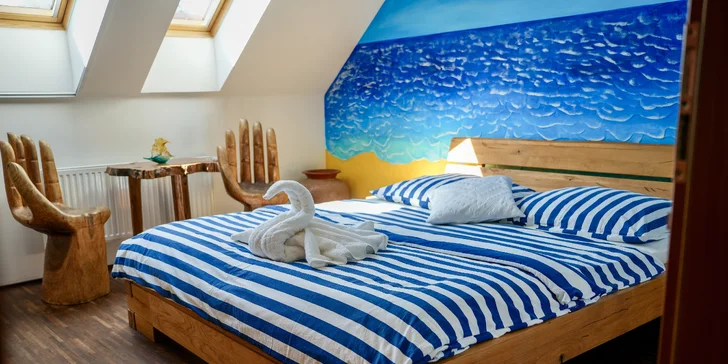 Historický penzión so záhradou priamo pod Sv. kopečkom v Mikulove s výhľadom na zámok