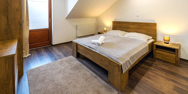 Aktívna dovolenka vo Vysokých Tatrách pre pár či rodinu s raňajkami: apartmány blízko Thermal Parku Vrbov