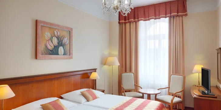 4* luxusný hotel v centre Mariánskych Lázní s wellness a polpenziou